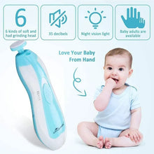 Electric Baby Nail Trimmer With Grinding Heads For Newborn Infant And Toddler