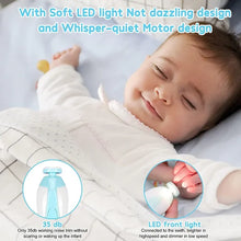 Electric Baby Nail Trimmer With Grinding Heads For Newborn Infant And Toddler